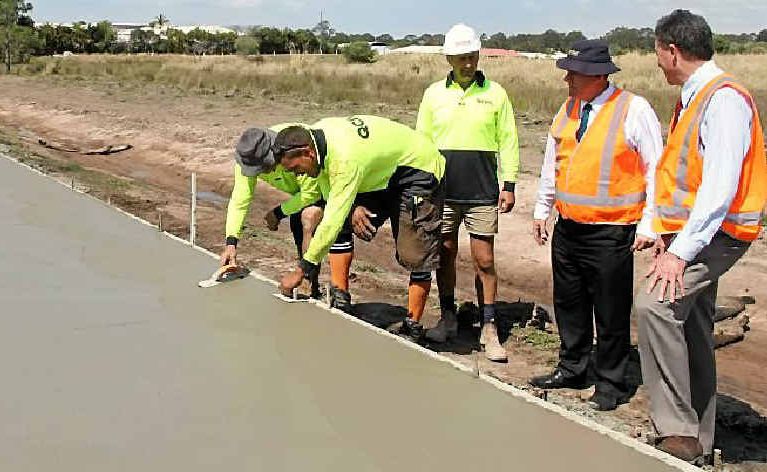 The Doolong Rd footpath should be finished by the end of September. The Doolong Rd footpath should be finished by the end of September.